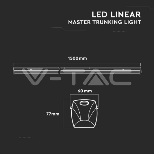 50W LED Linear Master Trunking 120° Lens Natural White - 4