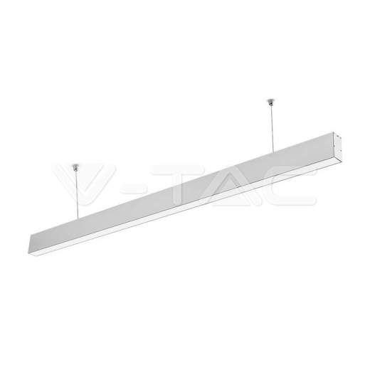 Luminaria lineal LED colgante 40W SAMSUNG Chip cuerpo gris 4000K 1200x35x67mm - 6