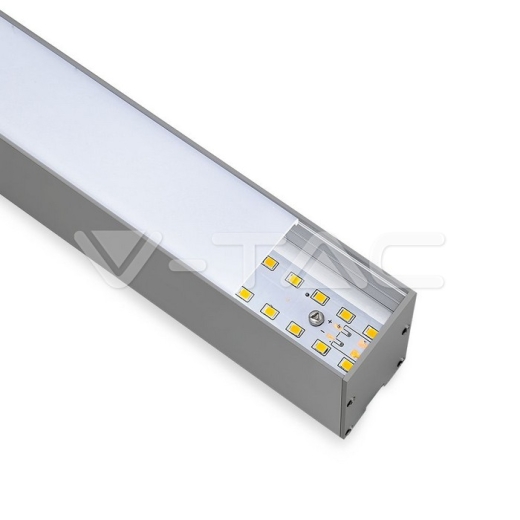 Luminaria lineal LED colgante 40W SAMSUNG Chip cuerpo gris 4000K 1200x35x67mm - 7