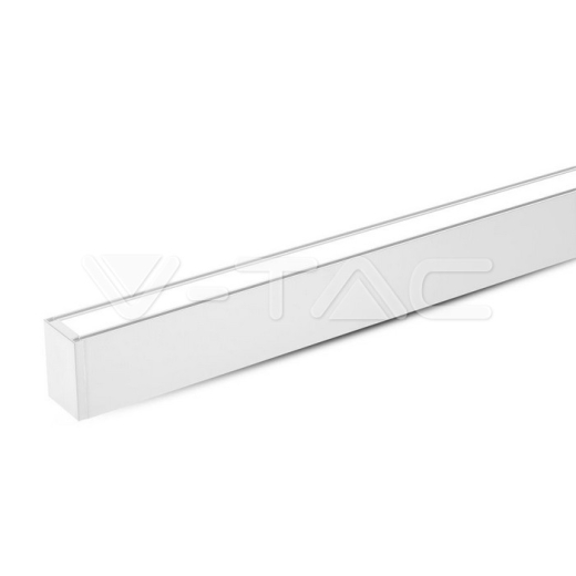 LED Linear Light SAMSUNG Chip 40W Hanging Suspension White Body 4000K 1200x35x67mm - 1