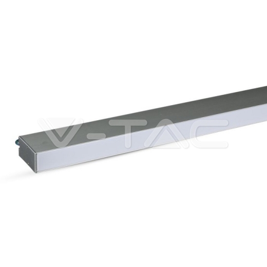 LED Linear Light SAMSUNG Chip 40W Hanging Suspension Silver Body 6400K - 1