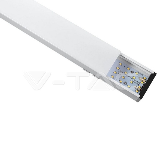 LED Linear Light SAMSUNG Chip 40W Hanging Suspension White Body 4000K 1200x50x65mm - 2