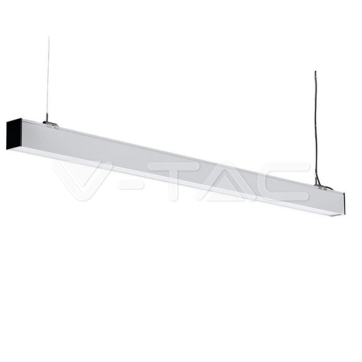 LED Linear Light SAMSUNG Chip 40W Hanging Suspension White Body 4000K 1200x50x65mm - 4