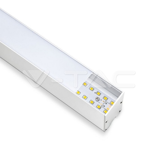 LED Linear Light SAMSUNG Chip 40W Hanging Suspension White Body 6400K 1200x35x67mm - 2