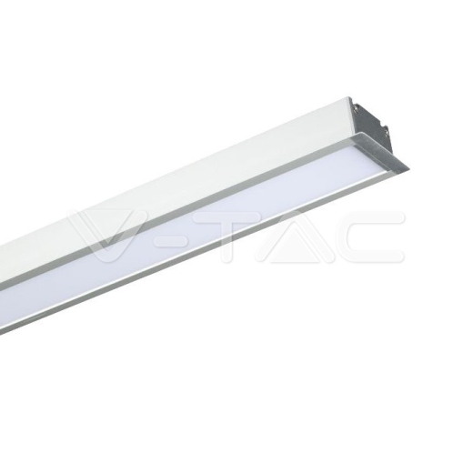 LED Linear Light SAMSUNG Chip 40W Recessed Silver Body 6400K - 1