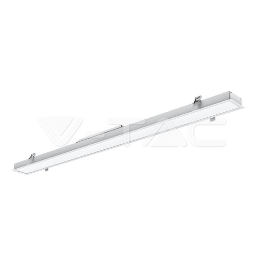 LED Linear Light SAMSUNG Chip 40W Recessed Silver Body 6400K - 5