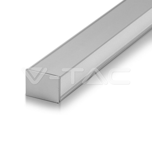 Luminaria Colgante Lineal 40W LED SAMSUNG CHIP Cuerpo Plateado 4000K 1200x50x65mm - 4