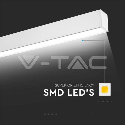 LED Linear Light SAMSUNG CHIP 40W Surface White Body 4000K - 3