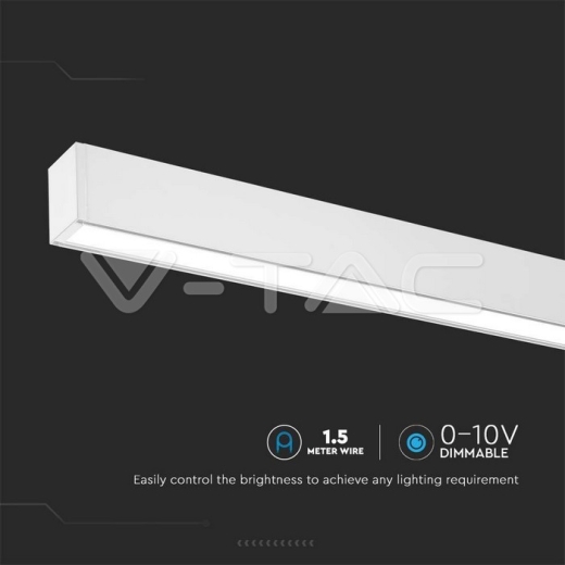 LED Linear Light SAMSUNG CHIP 40W Surface White Body 4000K - 4