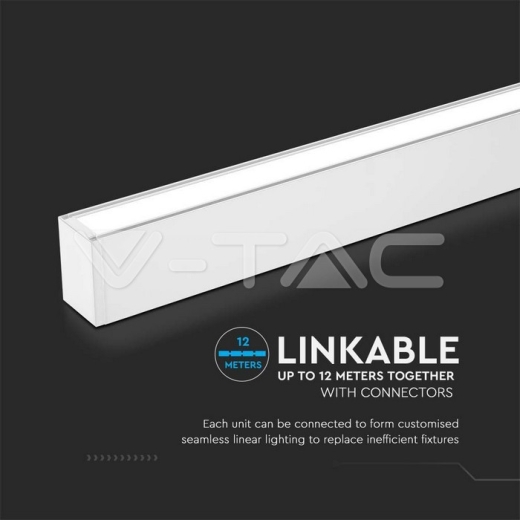 LED Linear Light SAMSUNG CHIP 40W Surface White Body 4000K - 5