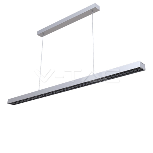 LED Linear Light SAMSUNG Chip 60W Hanging Silver Body 4000K - 1