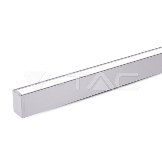 LED Linear Up Down Light SAMSUNG Chip 60W Hanging Silver Body 4000K - 1