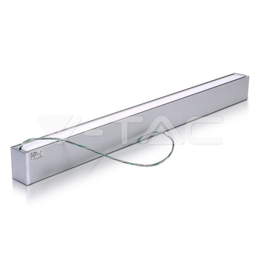 LED Linear Up Down Light SAMSUNG Chip 60W Hanging Silver Body 4000K - 3