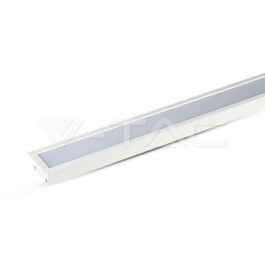 LED Linear Light SAMSUNG Chip 40W Recessed White Body 4000K 1211x70x35mm - 1