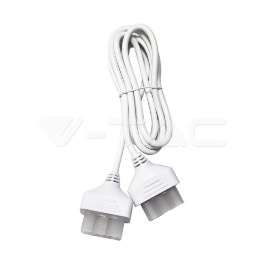 Cable De Alimentación Con 2 Enchufes Blanco 2m 3x0,75mm² - 1