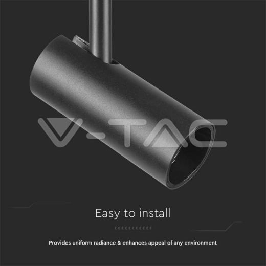 11W LED Magnetic Track Light 4000K Black Body - 3