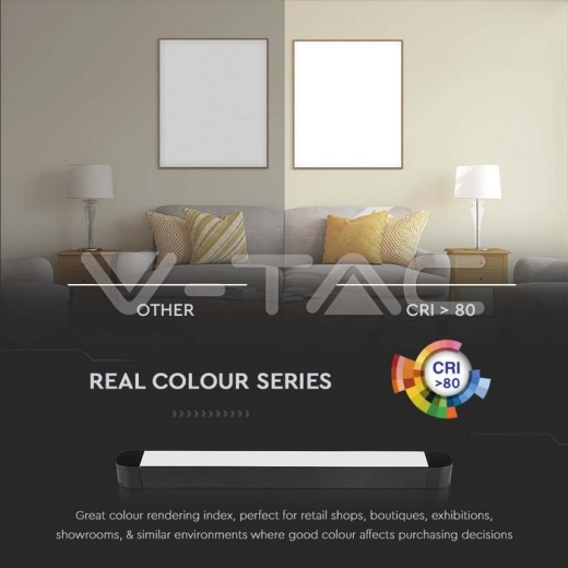 Foco Lineal Magnética LED 14W 6400K Cuerpo Negro - 4