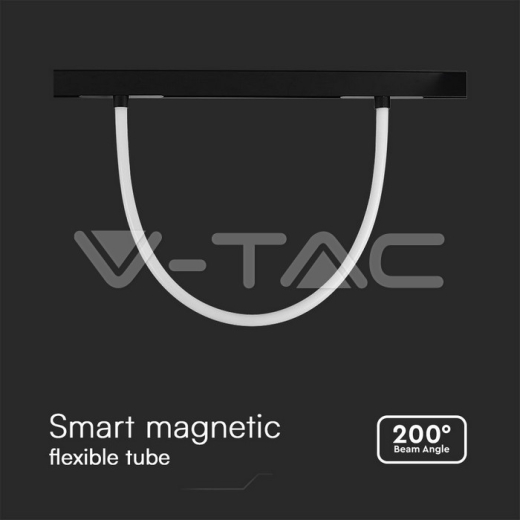 Luz de Riel Magnética Inteligente LED de 12W Tubo Flexible 1M CCT: Cuerpo Negro Regulable 3IN1 - 2