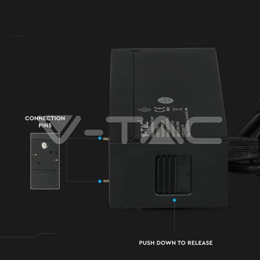 Foco de carril magnético colgante 15W LED IP20 24V negro 4000K - 6