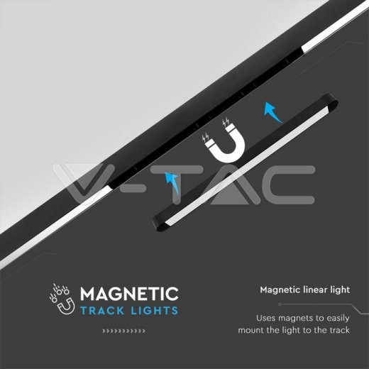 Foco Lineal Magnética LED 18W 6400K Cuerpo Negro - 2