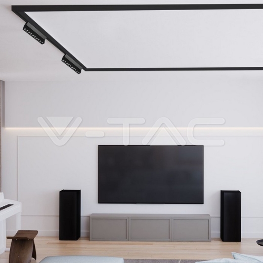 18W LED Magnetic SMART Tracklight Black Body 3 in 1 - 8