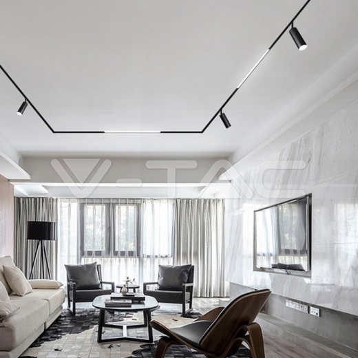 Foco de carril magnético 15W LED IP20 24V negro 3000K - 10