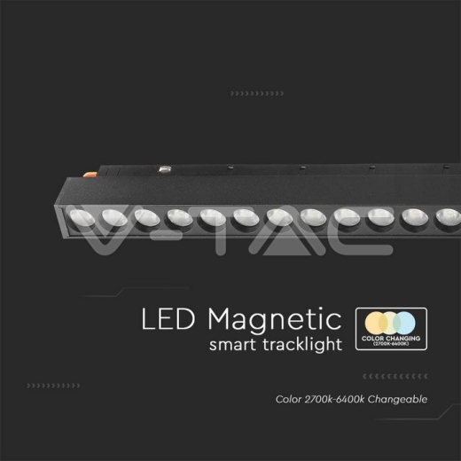 20W LED Magnetic SMART Tracklight Black Body 3 in 1 - 2