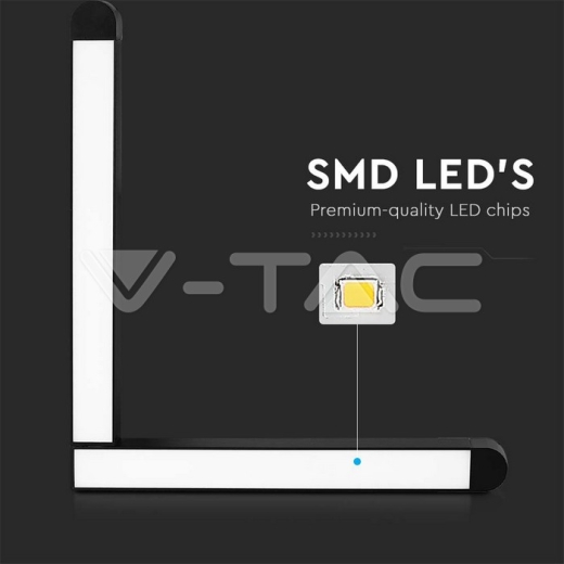 25W LED Magnetic Linear Light L Shape 4000K Black Body - 3