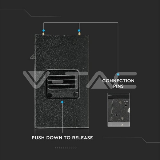 30W LED Magnetic SMD Linear Light Black IP20 24V 3000K - 10