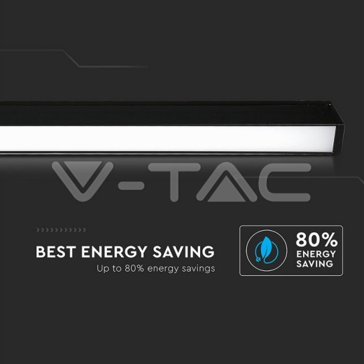 30W LED Magnetic SMD Linear Light Black IP20 24V 4000K - 9