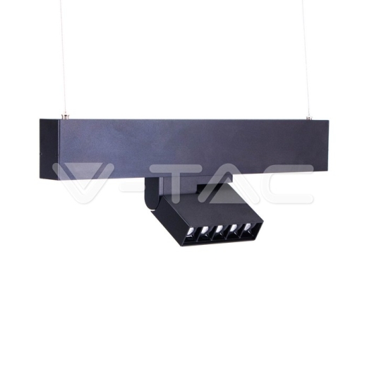 Spotlight lineal magnético 5 x 2W LED SMD negro IP20 24V 4000K - 5