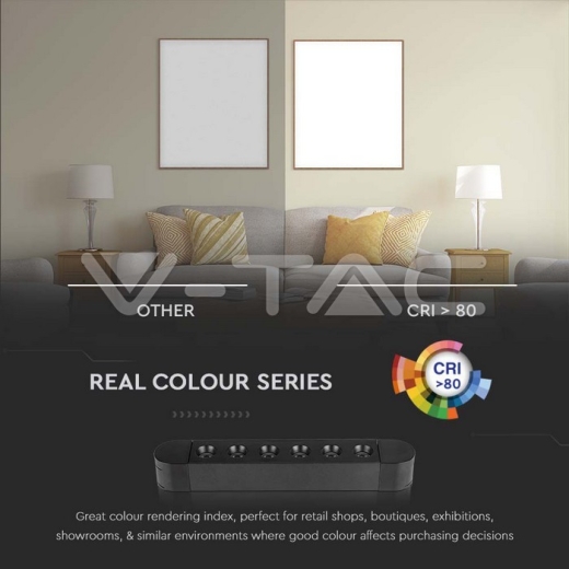 5W LED Magnetic Linear Spot Light 3000K Black Body - 4