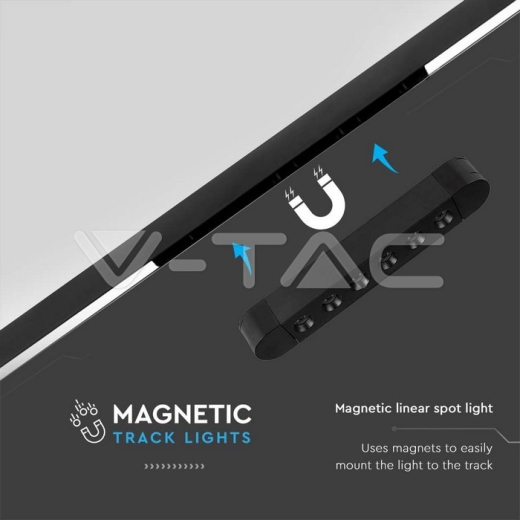 Foco Lineal Magnético LED 5W 4000K Cuerpo Negro - 2