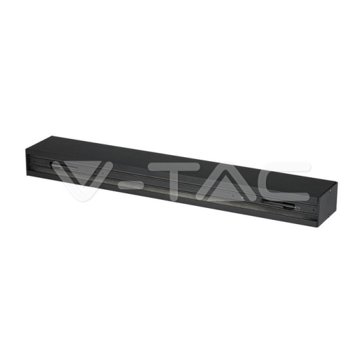 Carril de aluminio Negro 0.5m - 1