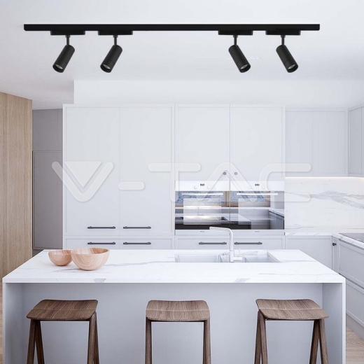 Foco Carril LED SMART Magnético 8W Cuerpo Negro 3 en 1 - 8