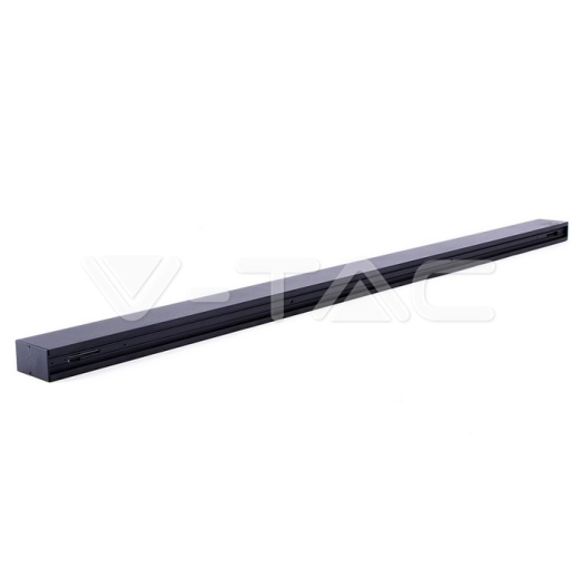 Carril de aluminio Negro 1.5m - 1