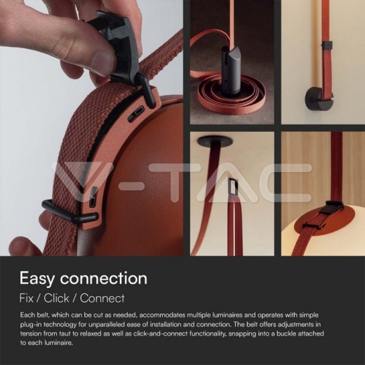 Fabric Track 10m/Roll Begonia Red Body - 5