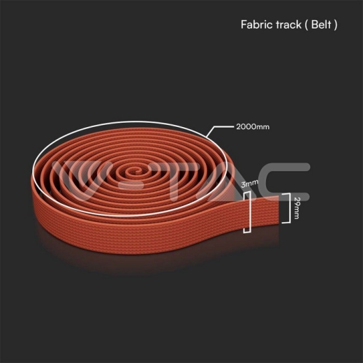 Fabric Track 10m/Roll Begonia Red Body - 6