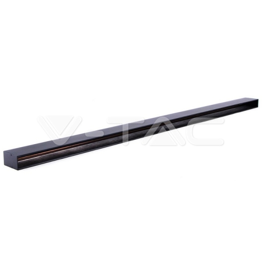 Aluminium Track Rail Black 2m - 2