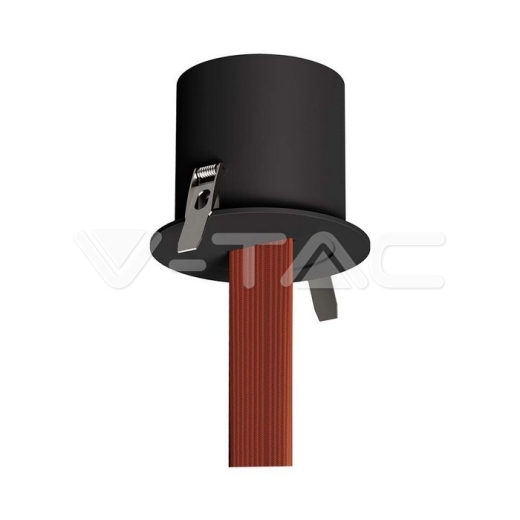 Remote Recessed Canopy Feeder Only (D90 x H72mm) Sandy Black Body - 1