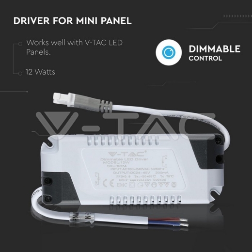 12W Dimmable Driver for VT-1205 - 3