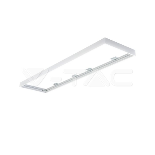 Aluminium Frame 300 x 1200 Screw Fixed White - 1