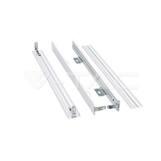 Aluminium Frame 600 x 600 Screw Fixed White - 2