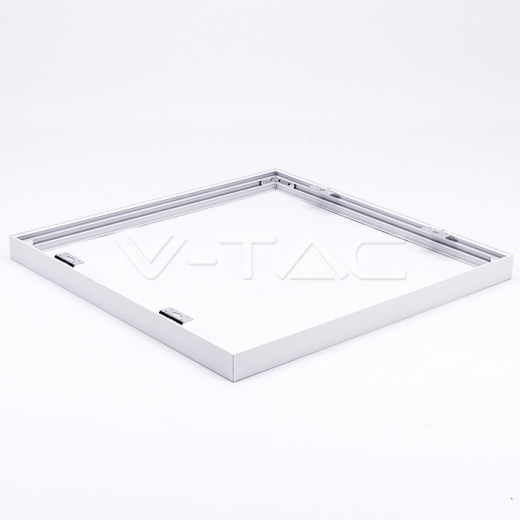 Aluminium Frame 622 x 622 Screw Fixed White - 2