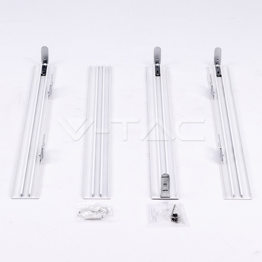 Aluminium Frame 622 x 622 Screw Fixed White - 3