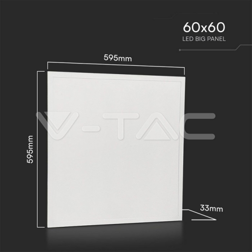 Panel LED 25W 600x600mm Retroiluminado 6400K - 7