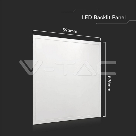 LED Panel 36W 595x595mm Backlit 120lm/W 4000K 6pcs/Set Flicker Free - 8
