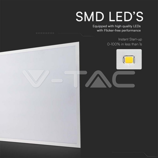 LED Panel 36W 600x600mm Backlit 120Lm/W 3000K 10PCS/SET - 2