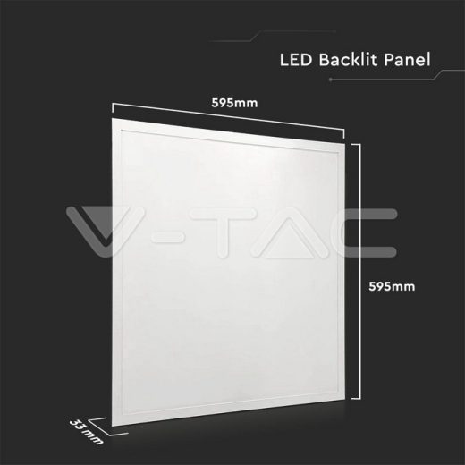 LED Panel 36W 600x600mm Backlit 120lm/W 6400K 10pcs/SET - 9
