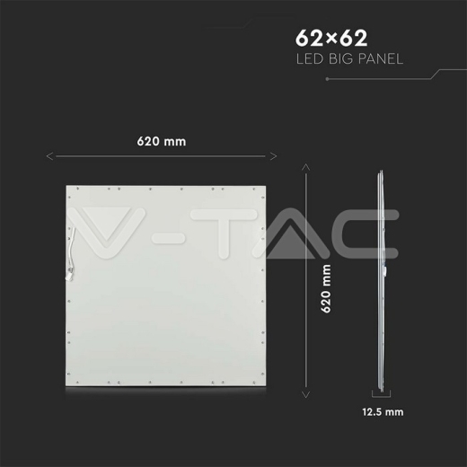 LED Panel 36W 620 x 620 mm 4000K UGR<19 incl Driver 6PCS/SET - 10